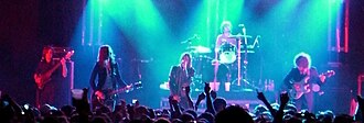 The Strokes performing in 2006