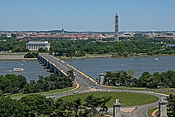 Arlington Memorial Bridge, Looking East