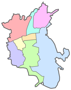 Almaty city districts