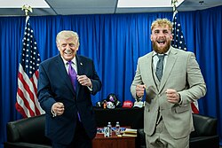 Paul with President Donald Trump in March 2026.