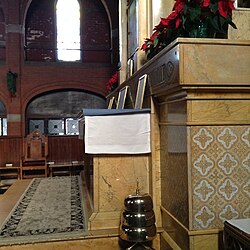High altar of an Anglo-Catholic church ad orientem style
