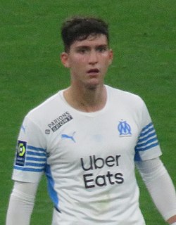 Balerdi in a match against Lens in 2021