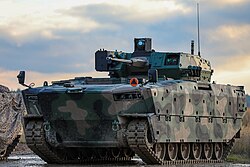 The amphibious infantry fighting vehicle Borsuk