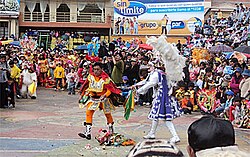 "Struggle of the Diablada" as performed during the Carnival of Oruro.