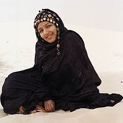 A Tuareg woman from Mali in traditional garb