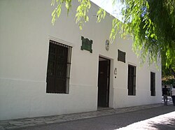 Façade of Sarmiento's childhood home in San Juan, Argentina.