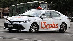 Australia Toyota Camry hybrid taxicab