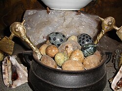 The otás, sacred stones that are central to Candomblé altars