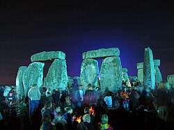 A community of interest gathers at Stonehenge, England, for the summer solstice.