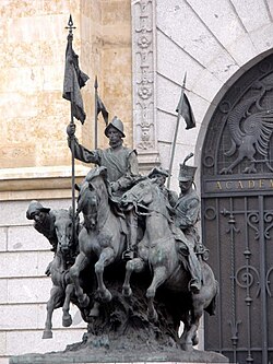 Monument to the Spanish Regiment of light cavalry of Alcántara