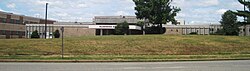 Hillsborough High School, located on the corner of Amwell Road and Raider Boulevard