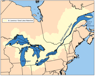 Great Lakes/St. Lawrence River watershed