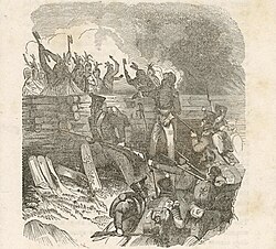 Creek forces were defeated at the Battle of Horseshoe Bend, bringing an end to the Creek War.