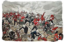 Boer victory over the British at the Battle of Majuba Hill, First Boer War, 1881