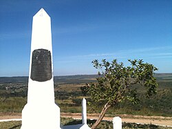 The foundation stone of Brasília, Centennial Hill, erected in 1922 to celebrate the 100th anniversary of Brazil's independence