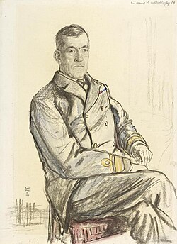 Rear-Admiral G. C. Cayley, sketched in 1917, by Francis Dodd.