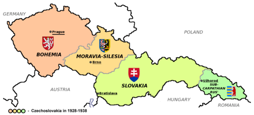 The First Czechoslovak Republic comprised 27% of the population of the former Austria-Hungary and nearly 80% of the industry.[71]