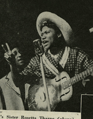 Sister Rosetta Tharpe performing at Cafe Zanzibar