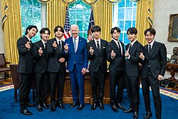 K-pop group BTS has emerged as one of the country's most successful Korean boy bands since their rise to international prominence during the latter half of the 2010s.