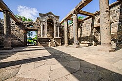 Reconstructed synagogue at Umm el-Qanatir