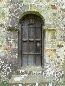 This Saxon doorway was reset in the north aisle, built in 1885.