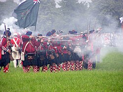 August 2009 historical re-enactment of the Battle of Warburg fought on 31 July 1760
