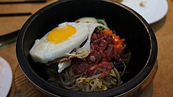 North Korean yukhoe pibimpap