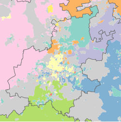Dominant home languages in Gauteng No language dominant