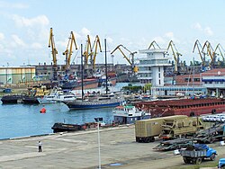 The port of Poti, Georgia