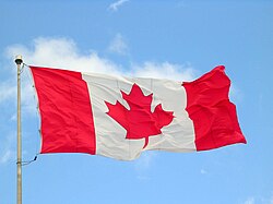 The Canadian flag incorporates a stylized maple leaf