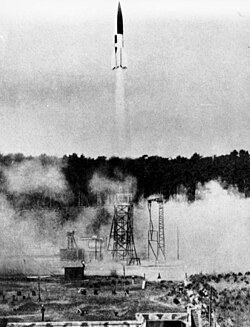 Peenemünde, Germany, where the V-2, the first rocket to reach space in June 1944, was launched
