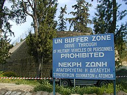 The UN Buffer Zone in Cyprus was established in 1974 following the Turkish invasion of Cyprus.