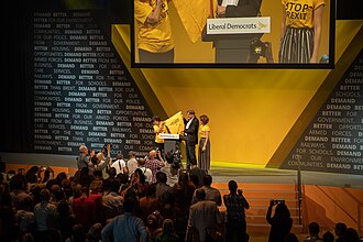 Guy Verhofstadt, the European parliament's Brexit co-ordinator, at the 2019 Liberal Democrats conference