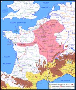 Map of Europe, centered on France. Compared to the prior year, new conquered territory includes a long finger towards the Atlantic and most of Northeast France.