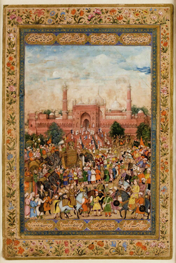 Delhi under the puppet-emperor Farrukhsiyar. Effective power was held by the Sayyid Brothers.