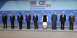UAE President Mohamed bin Zayed at the 16th BRICS summit in October 2024