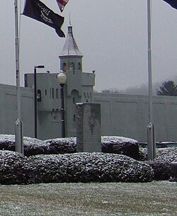 Memorial to the prison staff who died in the 1971 riot at Attica Correctional Facility