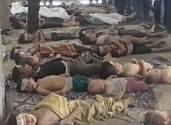 Children killed by pro-Assad military forces in the Ghouta chemical attack, the deadliest chemical weapons attack in the 21st century