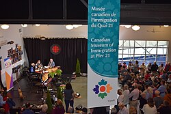 A live audience attending a special anniversary broadcast of Information Morning, a morning show on CBHA-FM