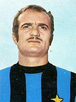 Sandro Mazzola played for the highly successful Inter team remembered by the name of "La Grande Inter" in the 1960s, he spent all of his 17 career seasons from 1960 to 1977 with Inter shirt.