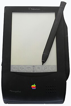 MessagePad, Apple's first produced tablet, released in 1993
