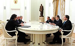 Steinmeier with Vladimir Putin, March 2016