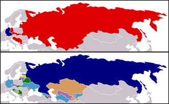 Changes in national boundaries after the end of the Cold War