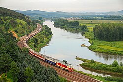 Hailang River near Hailin City in Heilongjiang