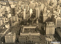 Downtown Porto Alegre in the 1950s