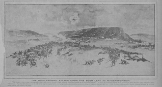 Highland Brigade in action on the left flank