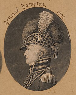 1809 portrait of Hampton by Charles Balthazar Julien Févret de Saint-Mémin