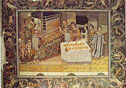 20 square meter Byzantine era mosaic found in Maryamin, Syria, currently located in the Hama museum
