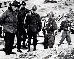 Eisenhower in Korea with General Chung Il-kwon, and Baik Seon-yup, 1952