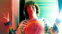 Tie-dyed clothes, associated with hippie culture